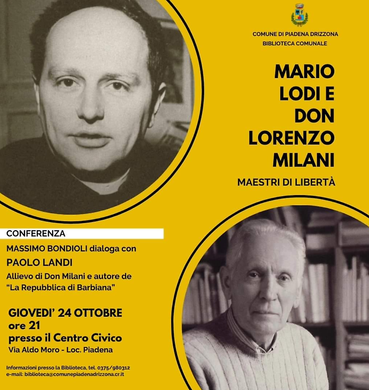 Dialogo tra Maestri:  Don Milani e Mario Lodi 