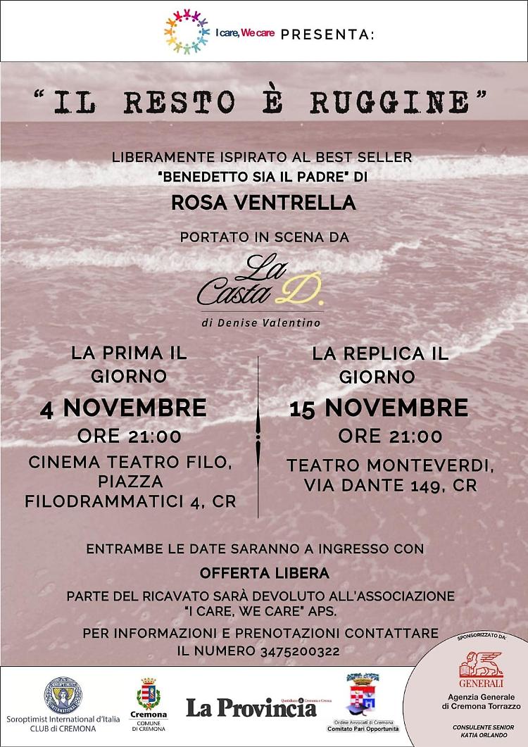 Spettacolo teatrale "Il resto è ruggine"  della compagnia La Casta D.