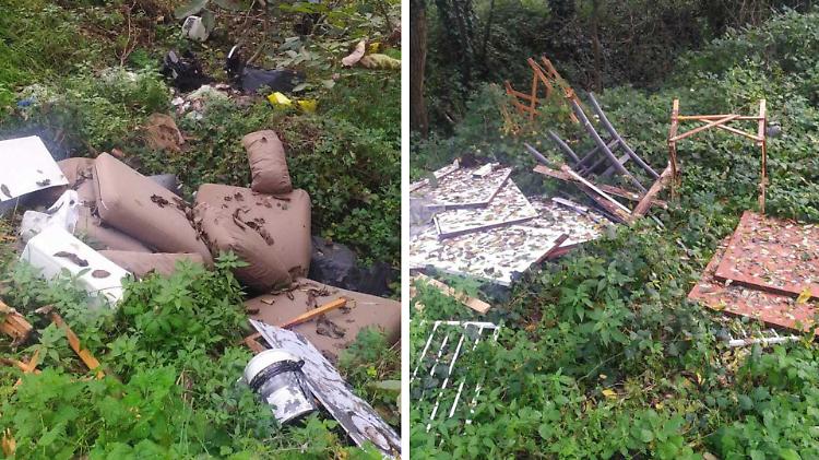 Discarica selvaggia in via al Depuratore