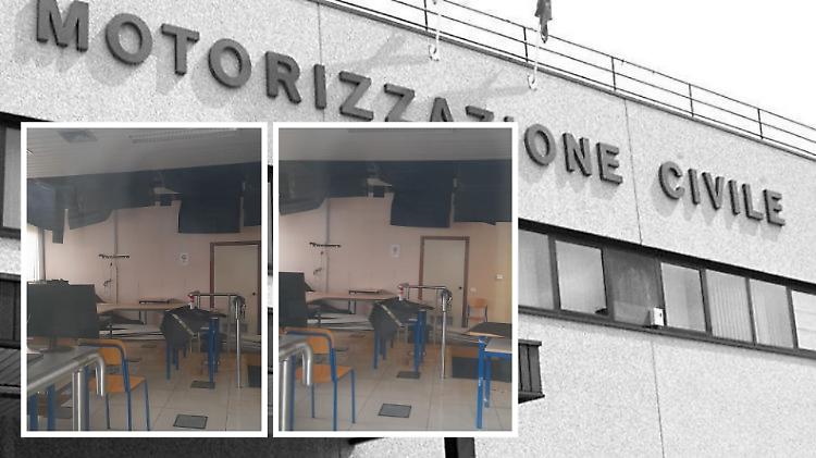 Esplose alcune tubazioni in motorizzazione, esami di lunedì cancellati