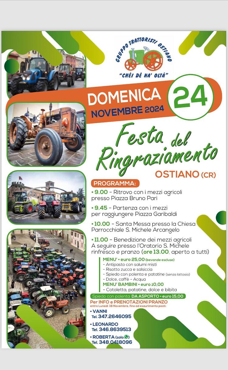 Festa del Ringraziamento 2024
