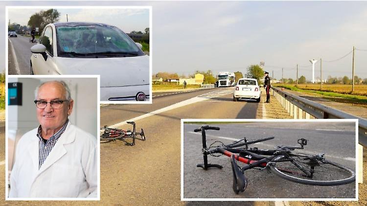 Ciclista investito a Crespiatica, non ce l'ha fatta l'82enne Giancarlo Barbati