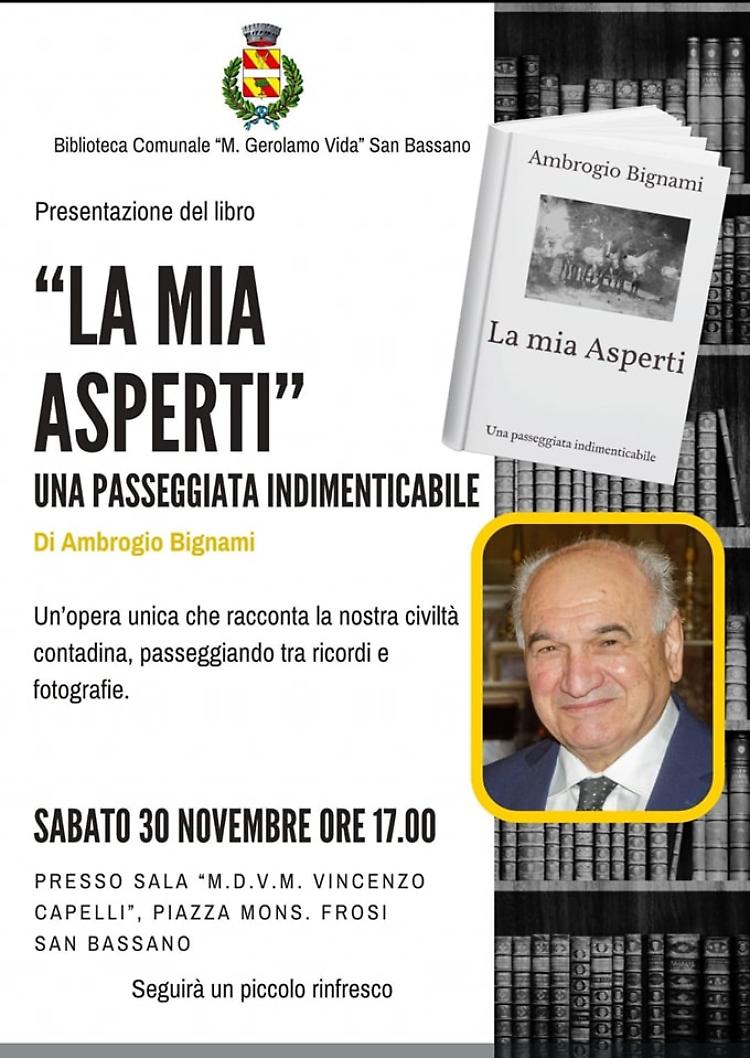 Presentazione del libro "La Mia Asperti" una passeggiata indeminticabile
