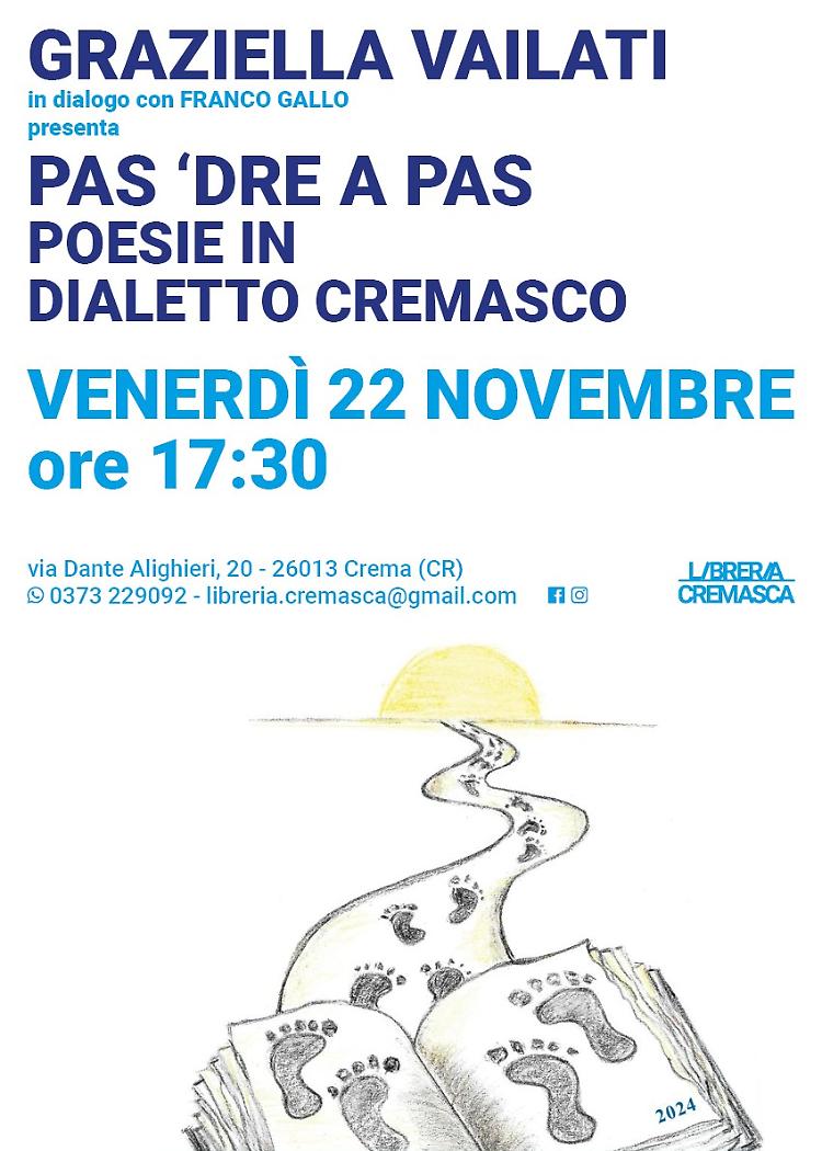  "Pas ’dre a pas. Poesie in dialetto Cremasco"di Graziella Vailati