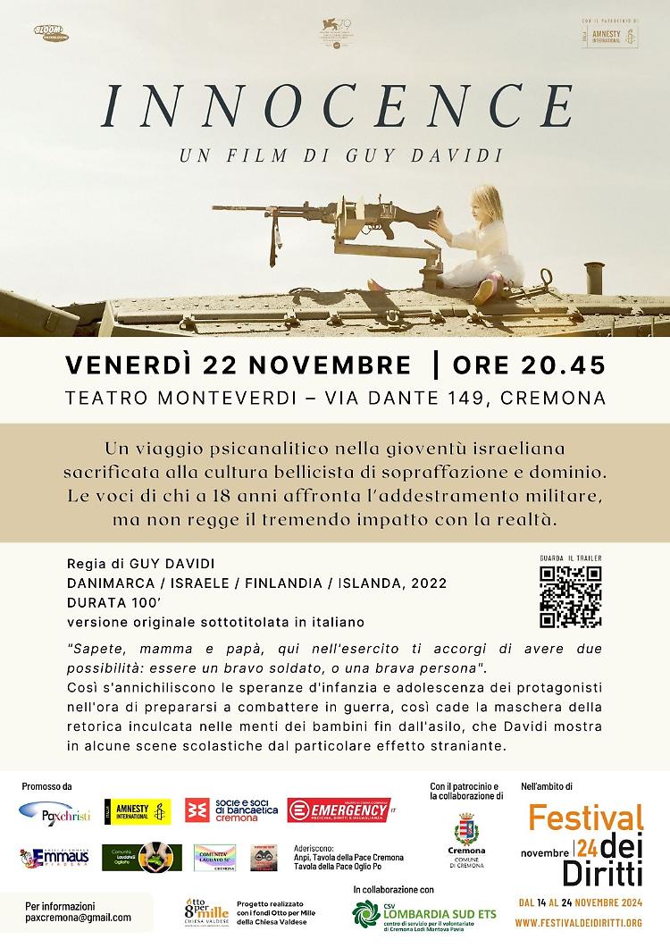 Proiezione del film 'Innocence' di Guy Davidi 