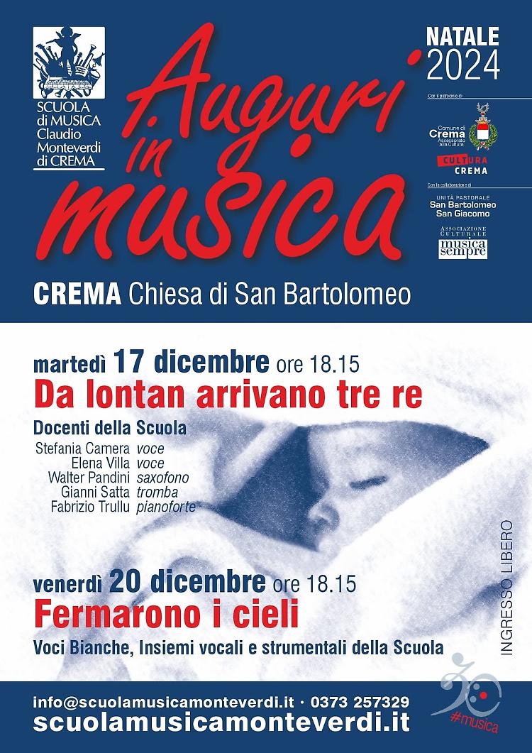 Concerto "Fermarono i cieli" voci Bianche, Laboratorio Orchestrale, Insiemi Vocali e Strumentali della Scuola musicale Claudio Monteverdi