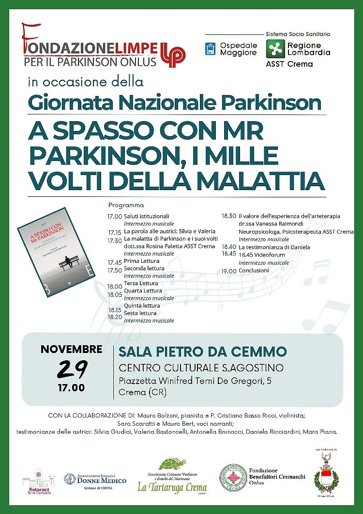 Evento: A spasso con Mr. Parkinson, i mille volti della malattia