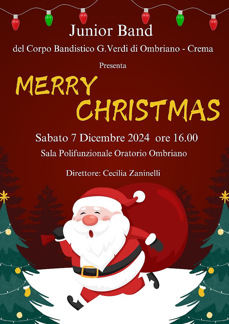 Merry Christmas: allievi del Corpo Bandistico di Ombriano