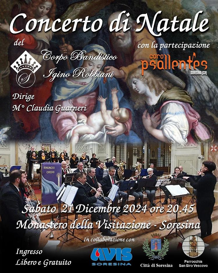 "Concerto di Natale" del Corpo Bandistico Igino Robbiani
