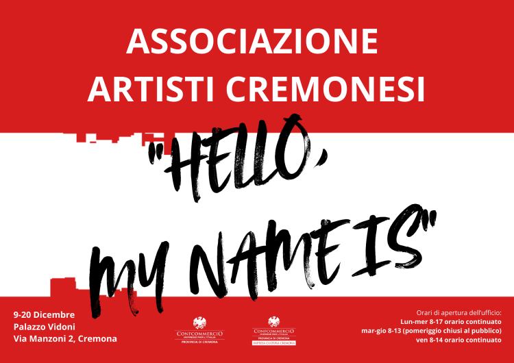 Inaugurazione della mostra "HELLO MY NAME IS"