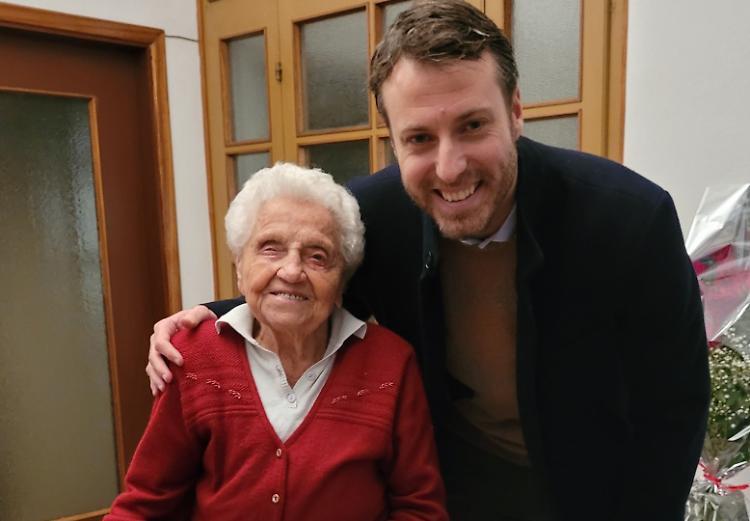 Ermelina Cattaneo festeggia 104 primavere