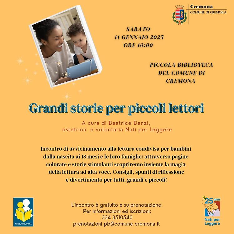 Incontro: "Grandi storie per piccoli lettori"