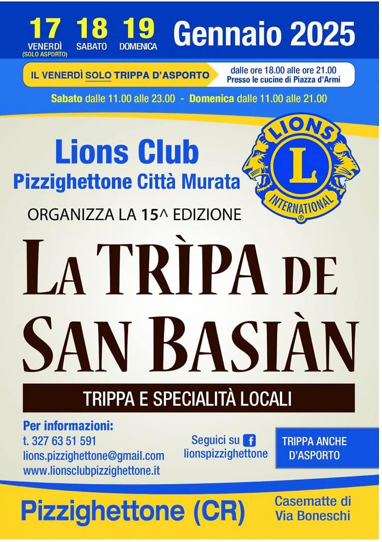 15^ edizione de "La Tripa de San Basian'"