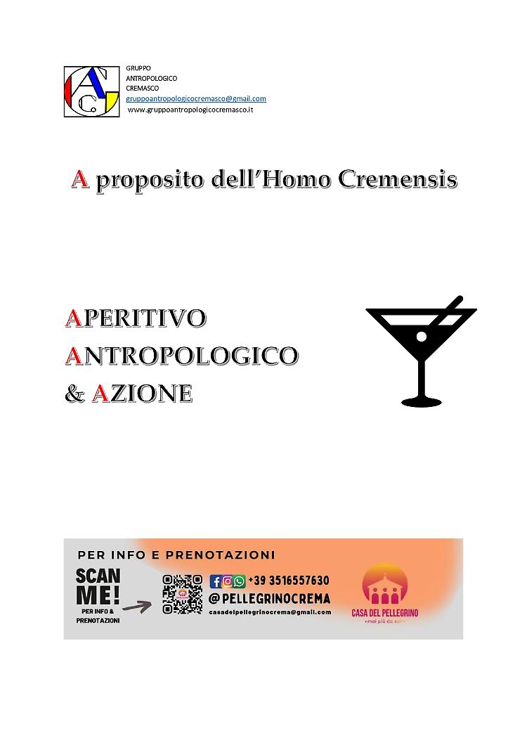A proposito dell'Homo Cremensis - Aperitivo Antropologico & Azione