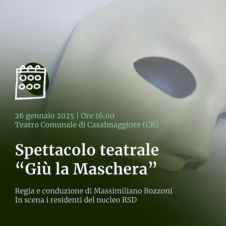 "Giù la Maschera": il teatro che racconta l'anima