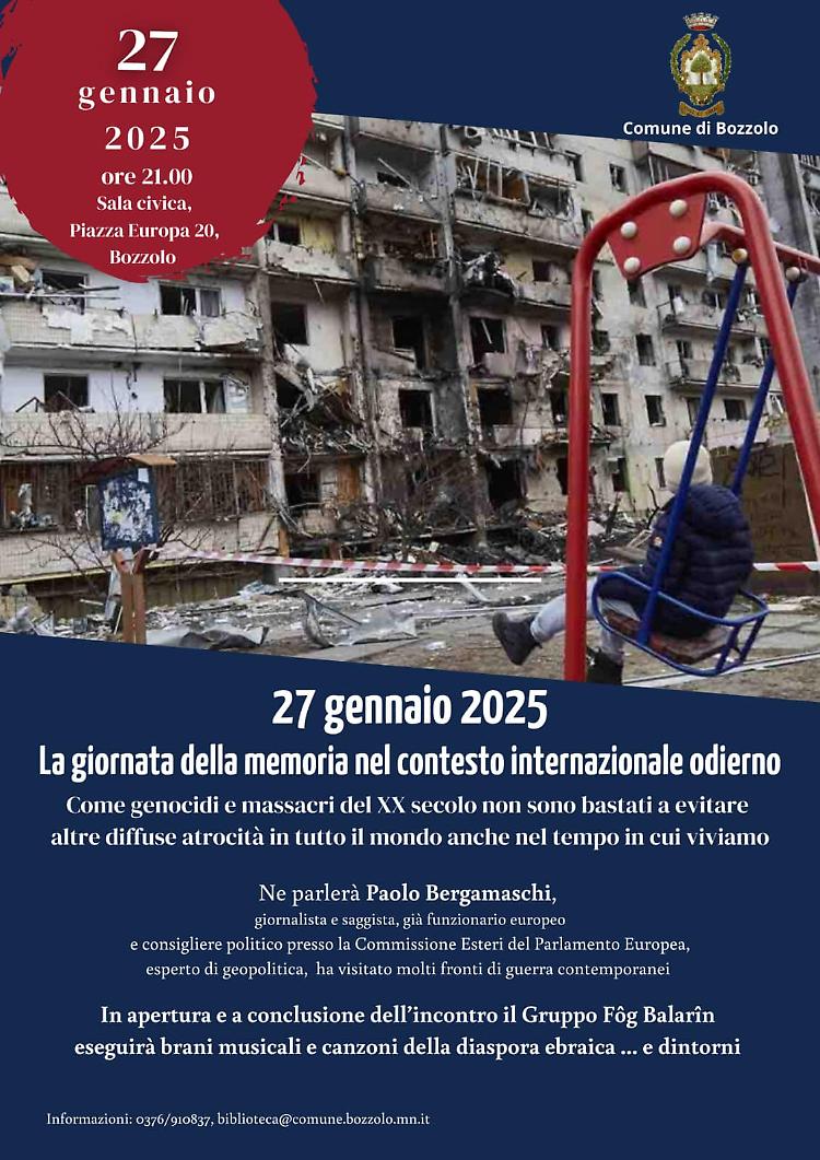 Conferenza-spettacolo: "La Giornata della Memoria nel contesto internazionale odierno"