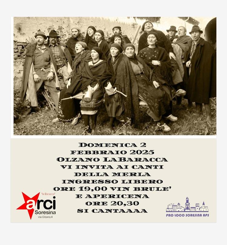 I Canti tradizionali della Merla