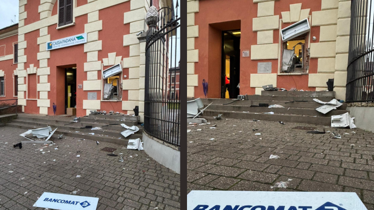  Assalto nella notte al Bancomat di Cassa Padana