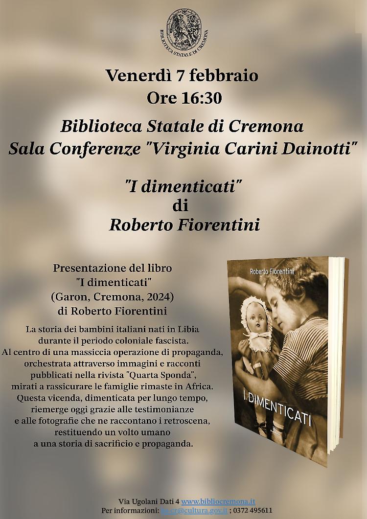 Presentazione del libro "I dimenticati"