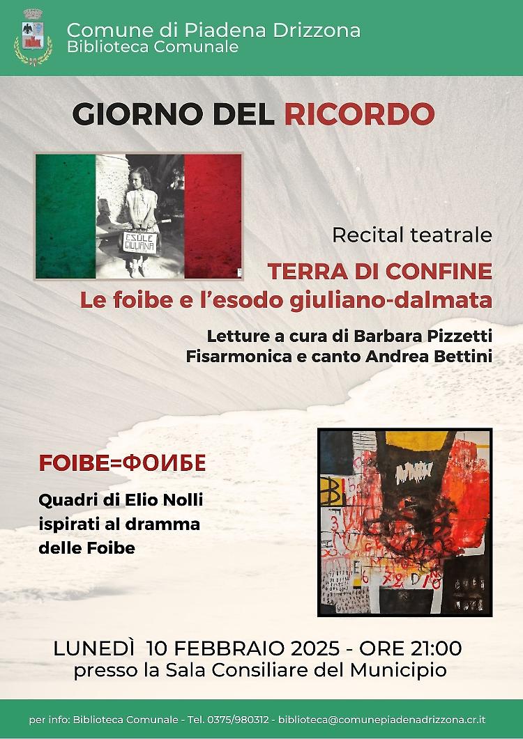 Terra di confine: recital teatrale