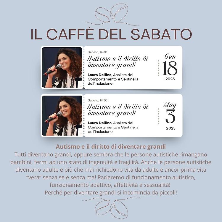 "Autismo e il diritto di diventare grandi" incontro con Laura Delfino