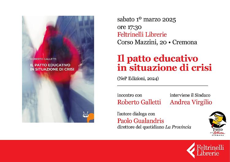 Roberto Galletti presenta “Il patto educativo in situazione di crisi”