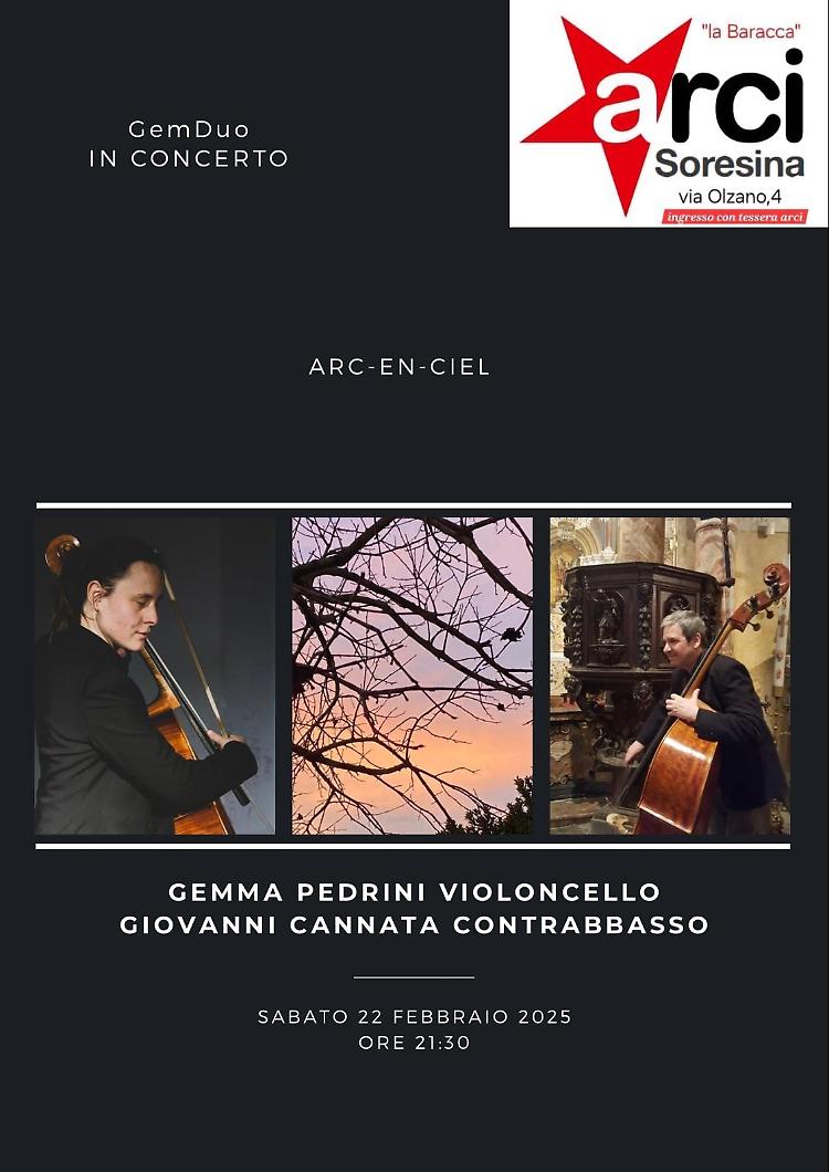 Arc en Ciel: GemDuo in concerto, violoncello e contrabbasso