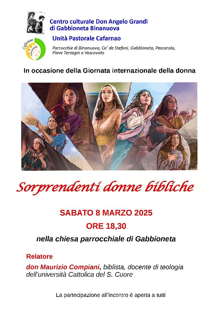 Incontro: Sorprendenti donne bibliche
