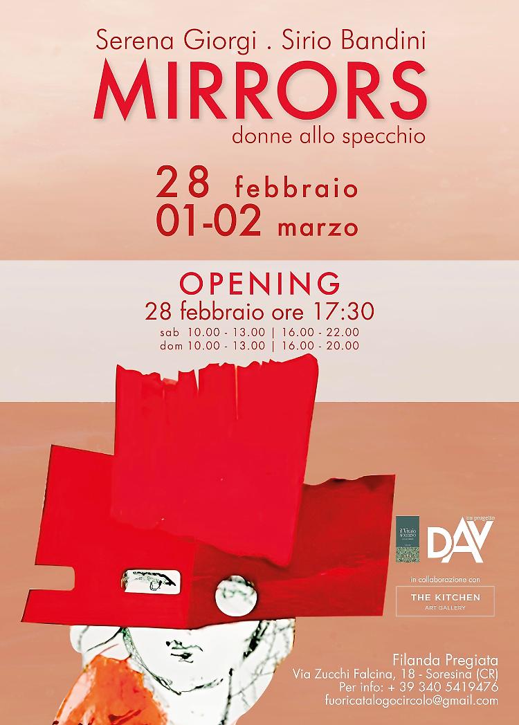 Esposizione "Mirrors, donne allo specchio" Serena Giorgi e Sirio Bandini