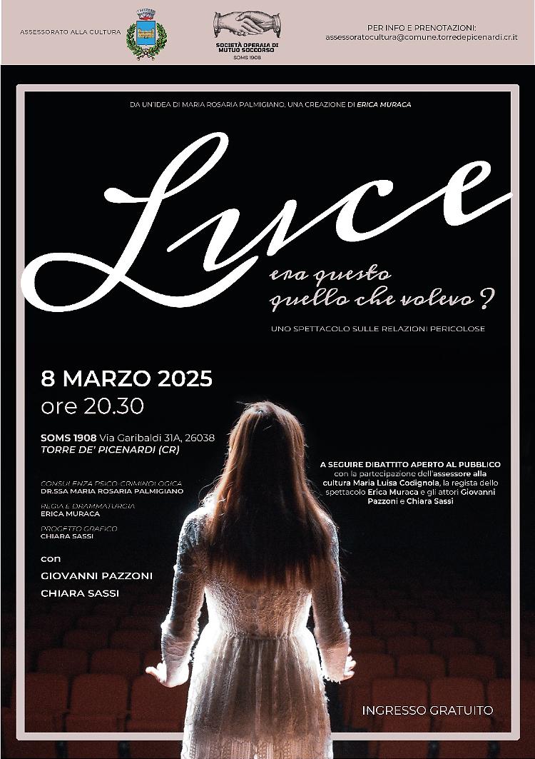 Spettacolo: “Luce – Era questo quello che volevo?”