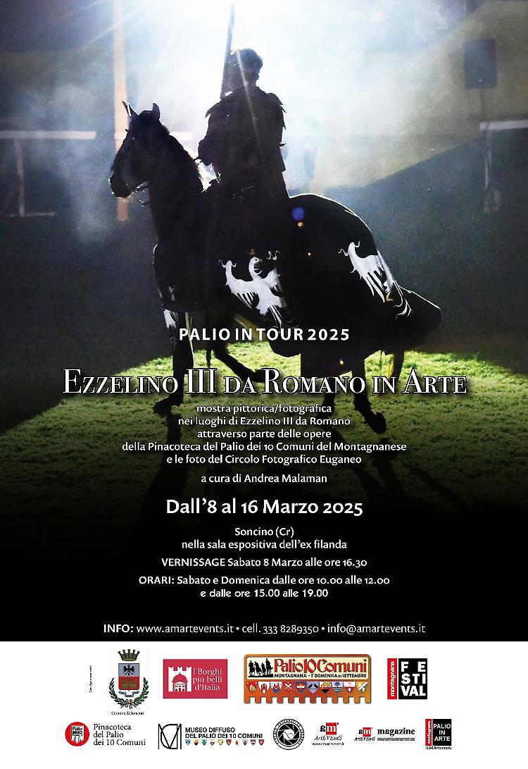 Mostra "Ezzelino III da Romano in arte". Palio in tour 2025