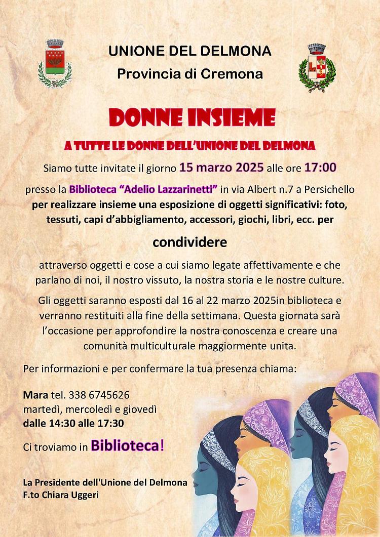 Donne insieme: realizziamo un'esposizione per raccontarci