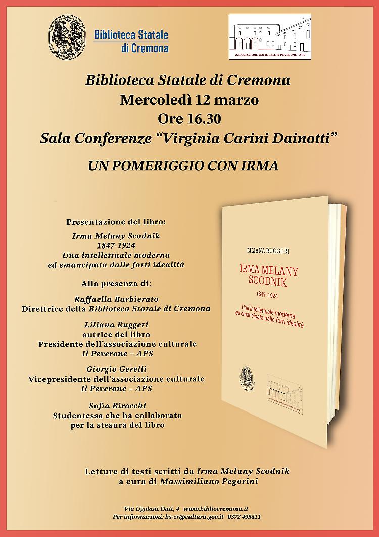 Un pomeriggio con Irma, presentazione del libro di Liliana Ruggeri