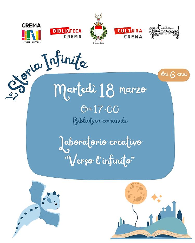 “Verso l’infinito” Laboratorio Creativo  per bambini dai 6 anni