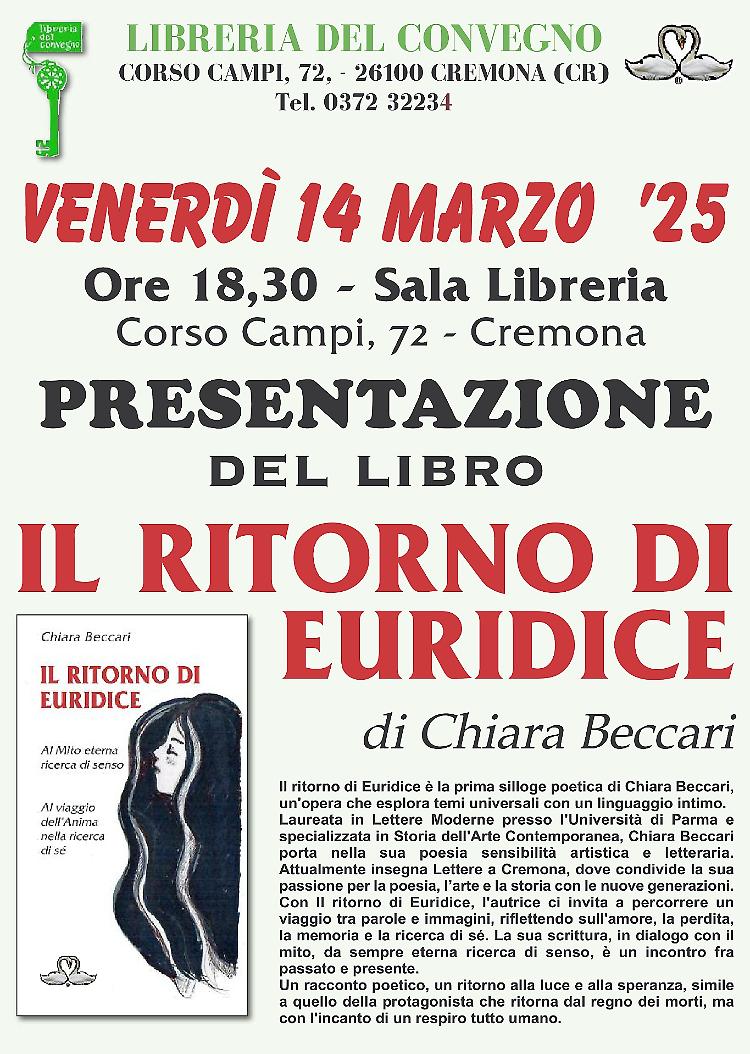 Presentazione del libro "Il ritorno di Euridice"