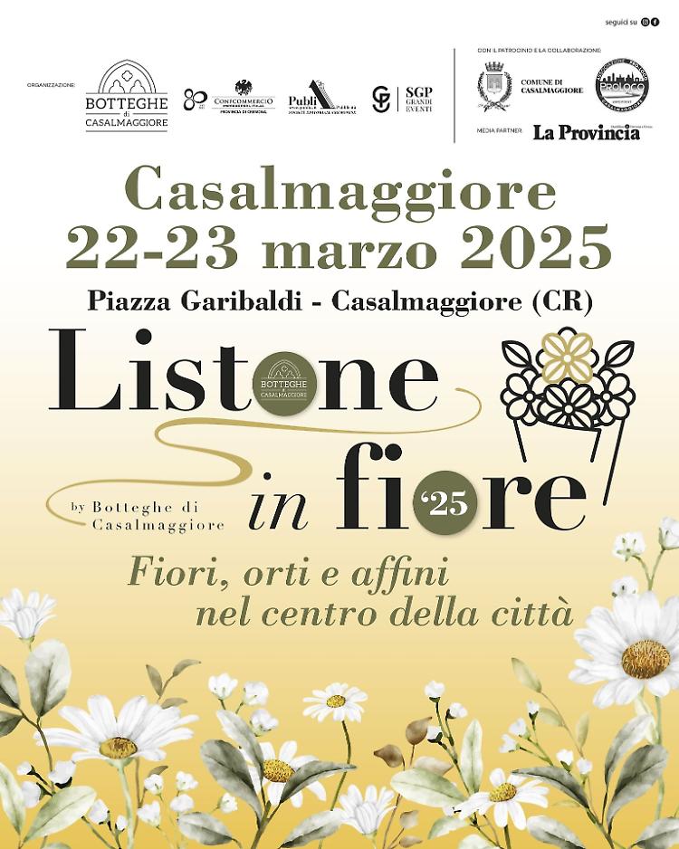 Listone in fiore: fiori, orti e affini nel centro della città