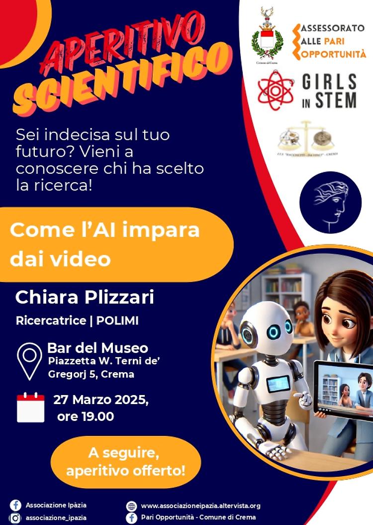 Aperitivo scientifico: "Come l'AI impara dai video"