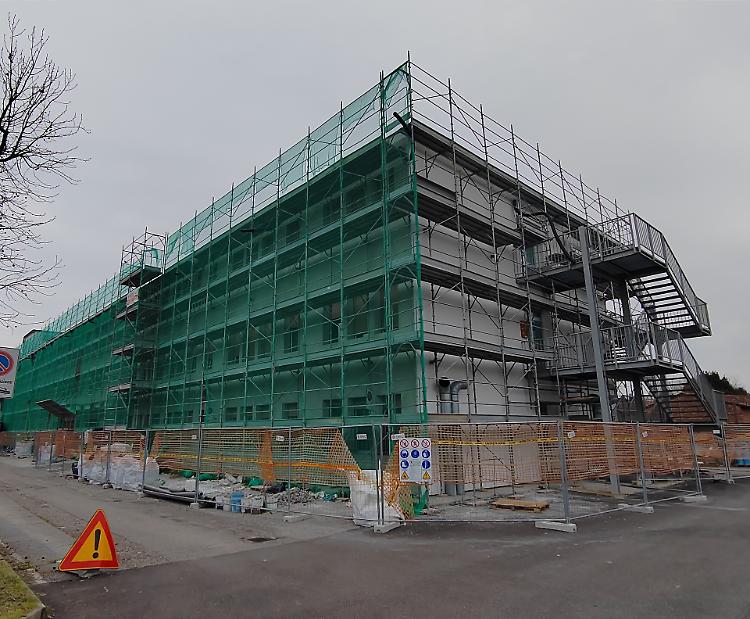 Il cantiere dell'ospedale avanza