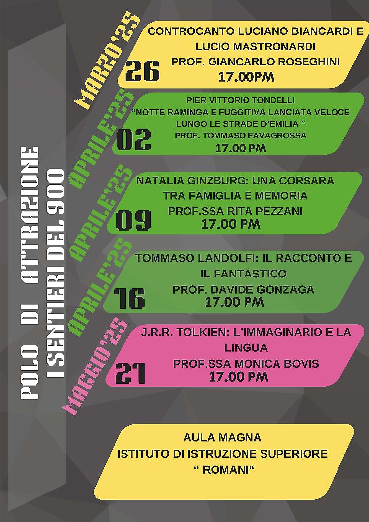 Incontro su Pier Vittorio Tondelli con il prof. Favagrossa