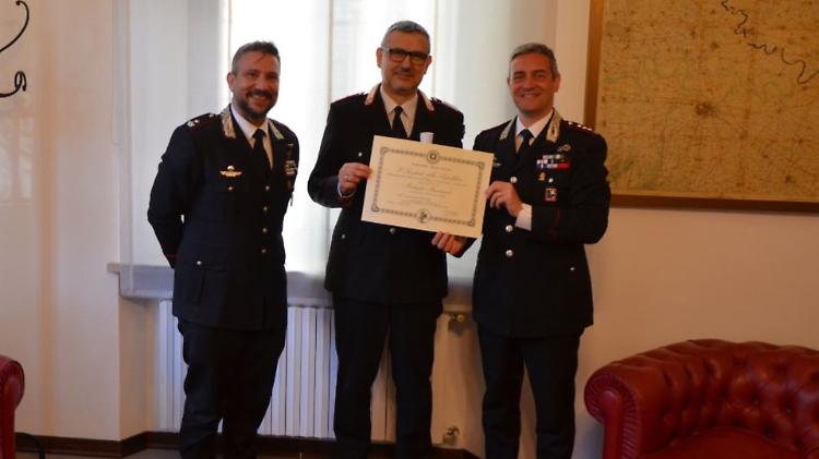 Medaglia Mauriziana a Pietro Fiori per 10 lustri di carriera militare