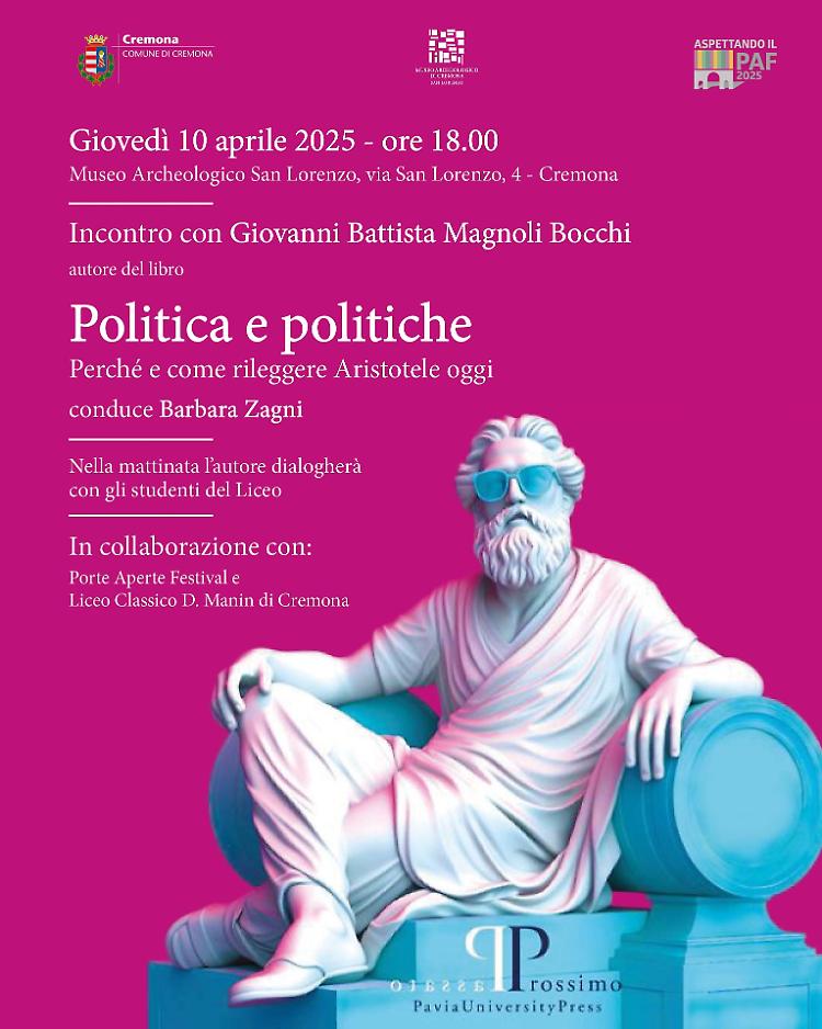 Incontro: Politica e politiche. Perché e come rileggere Aristotele oggi