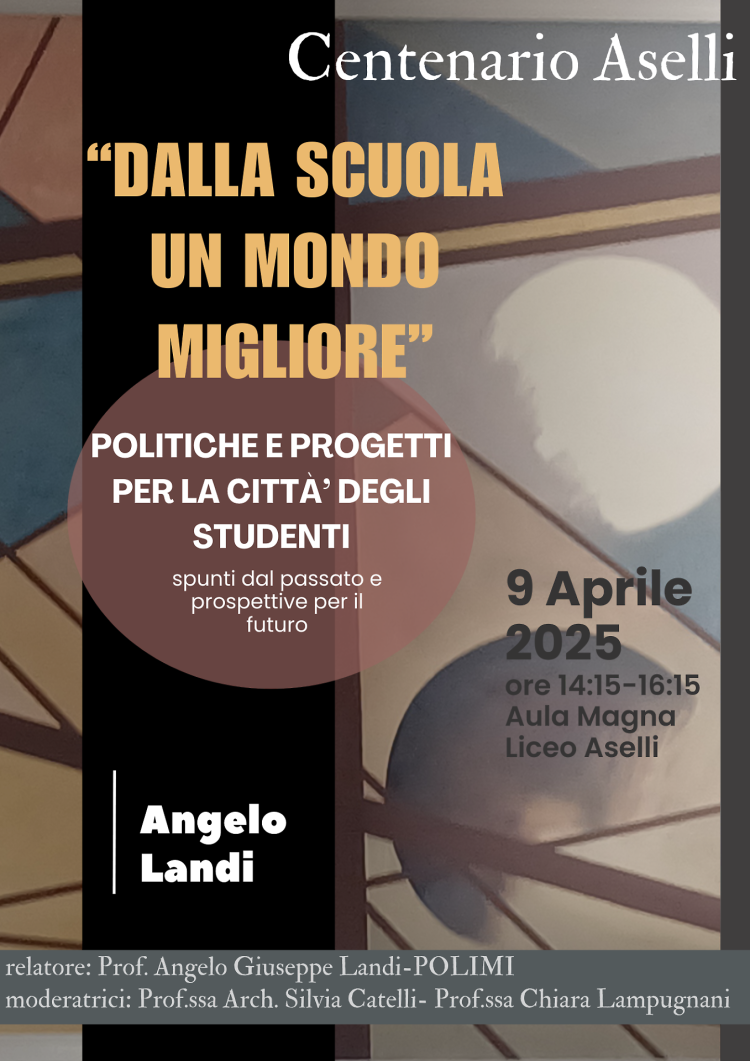 Conferenza "Dalla scuola un mondo migliore" con A. G. Landi