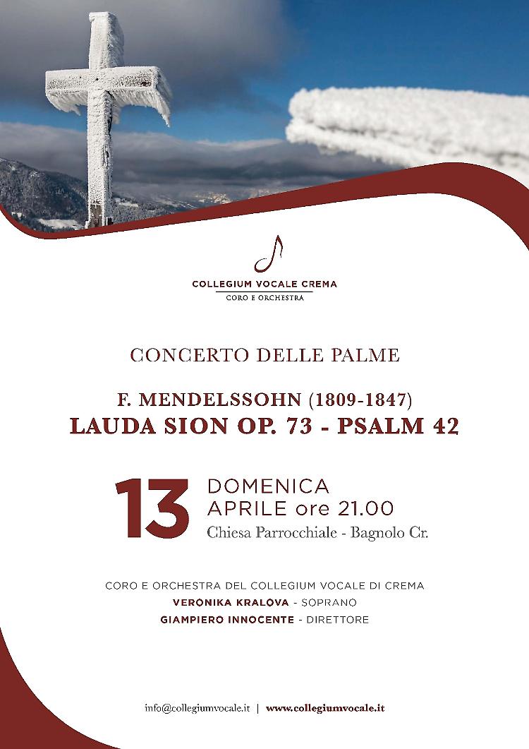 Concerto per la Domenica delle Palme - Lauda Sion – Psalm 42
