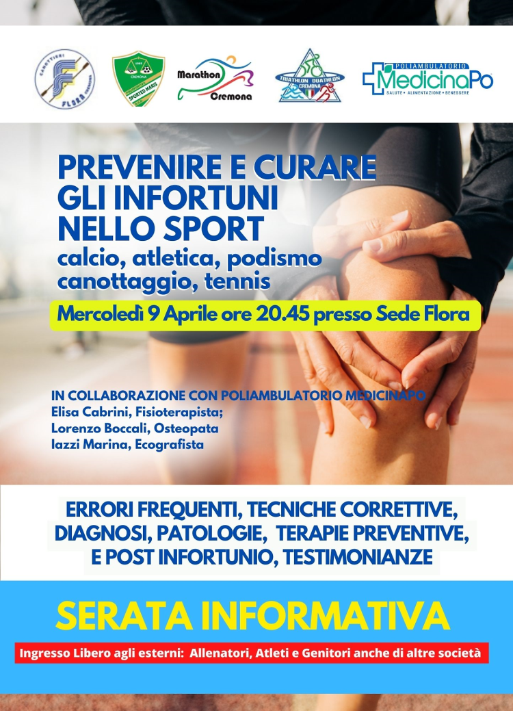 Incontro: Prevenire e curare gli infortuni nello sport
