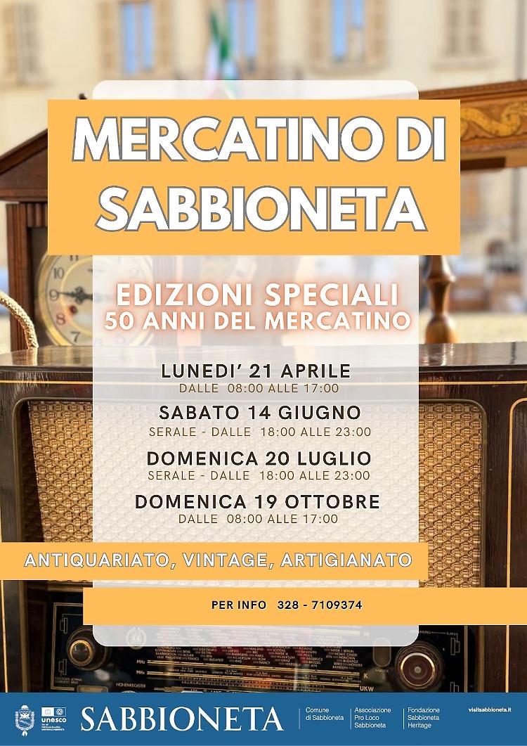 50 anni del Mercatino dell’Antiquariato di Sabbioneta