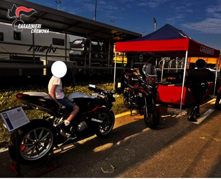 L’Arma dei carabinieri presente al Cremona Circuit in occasione del Mondiale Superbike