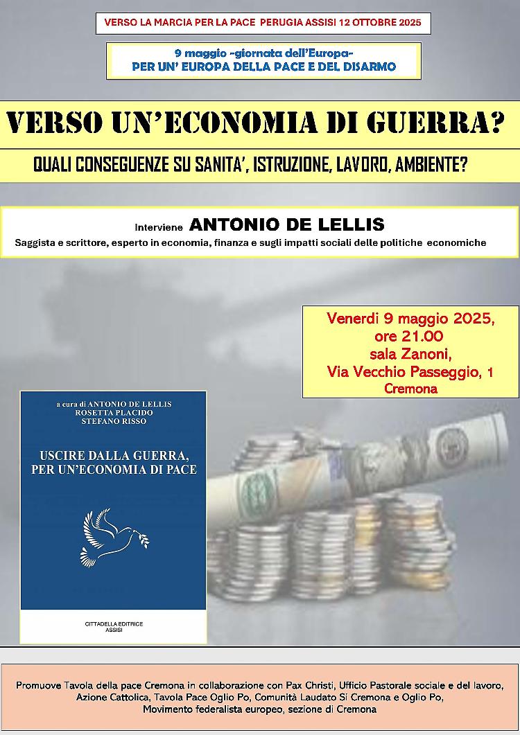 "Verso un'economia di guerra?" incontro con Antonio De Lellis