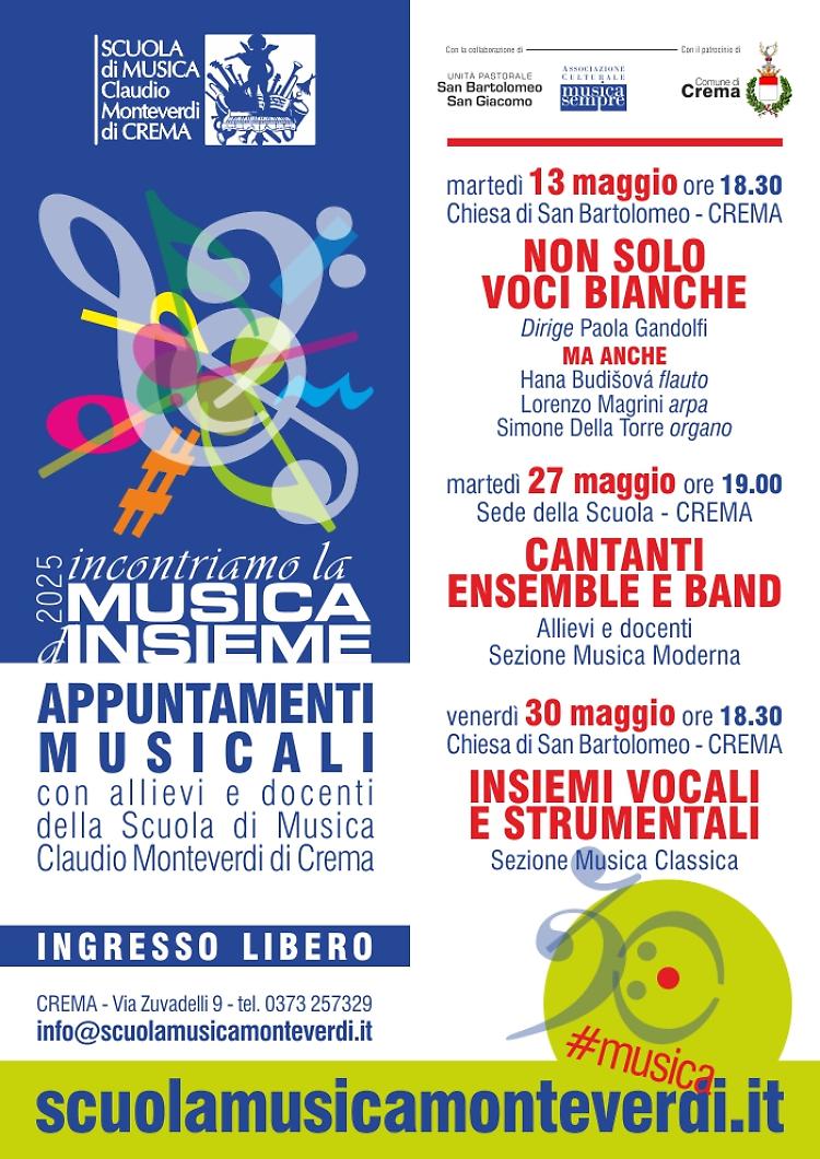 Concerto "Insiemi vocali e strumentali" scuola C. Monteverdi