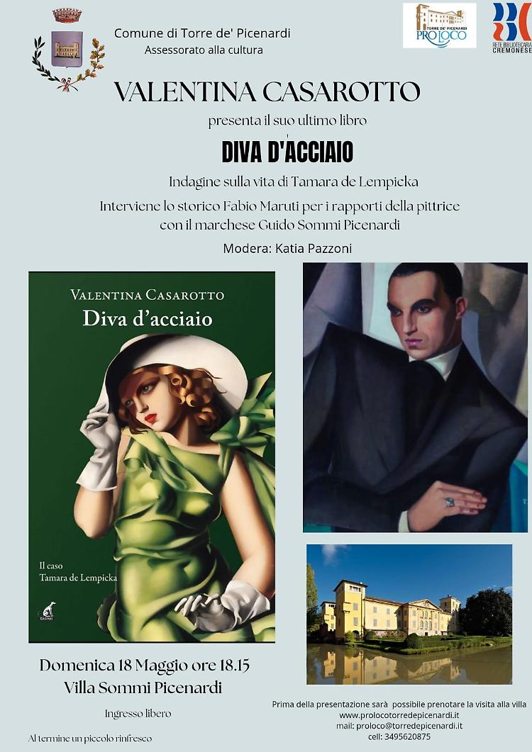 Valentina Casarotto presenta il suo ultimo libro "Diva d'acciaio"
