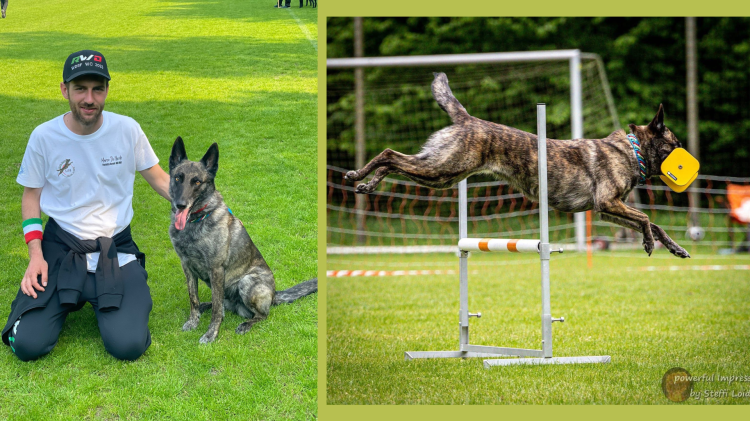 Marco e il suo cane Tesla campioni del mondo nell’Obedience 3
